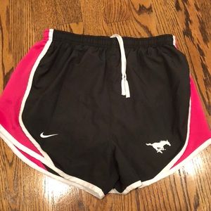 Nike Grey and Pink Dri-Fit Shorts